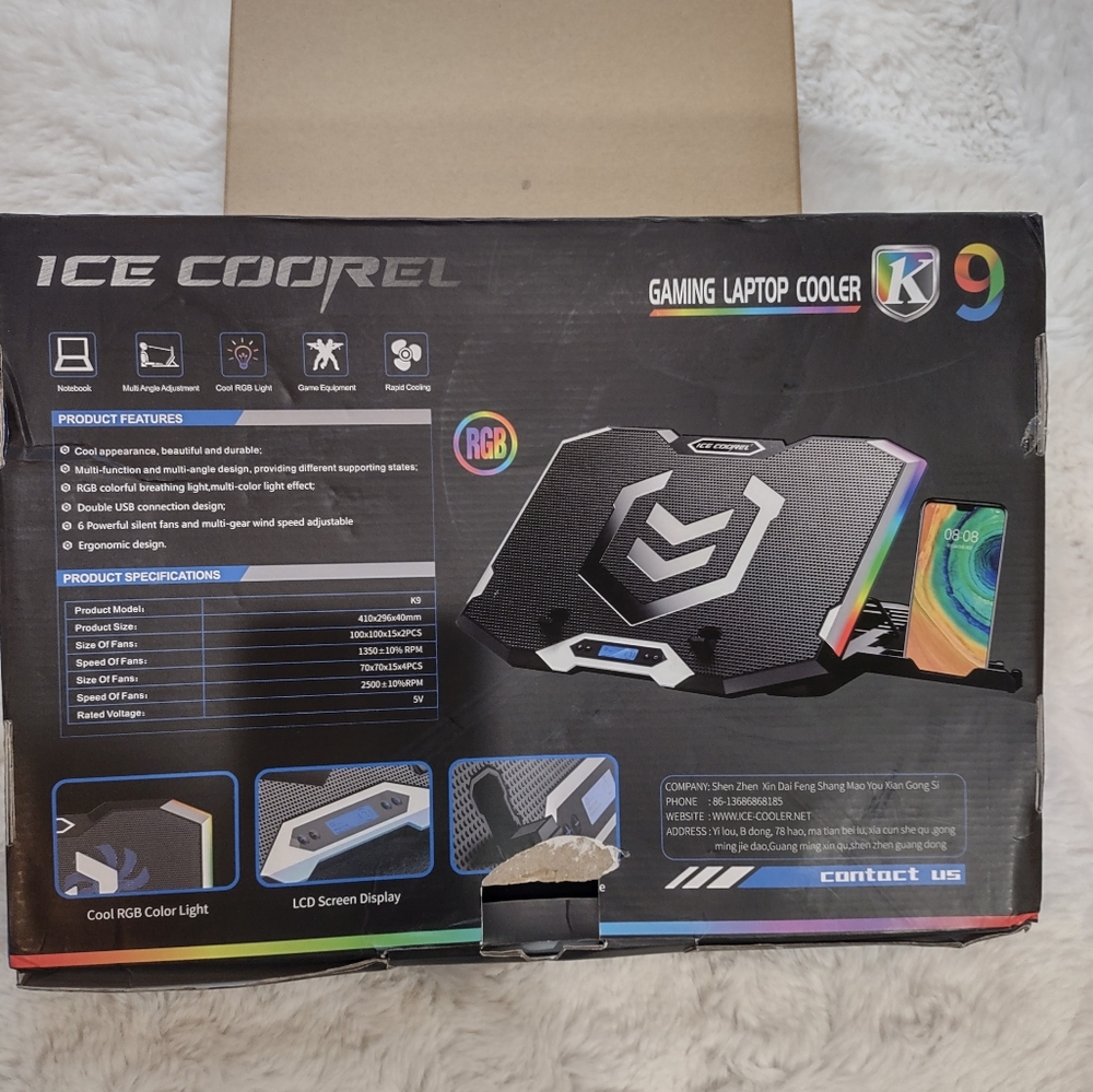 ICE COOREL RGB LAPTOP and PHONE STAND. - Picture 13 of 17